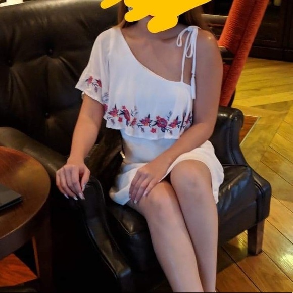 Sold- One Shoulder Summer Dress - Picture 1 of 3